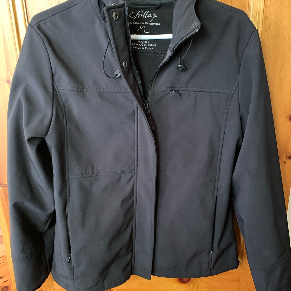 Black coat, lined,size M